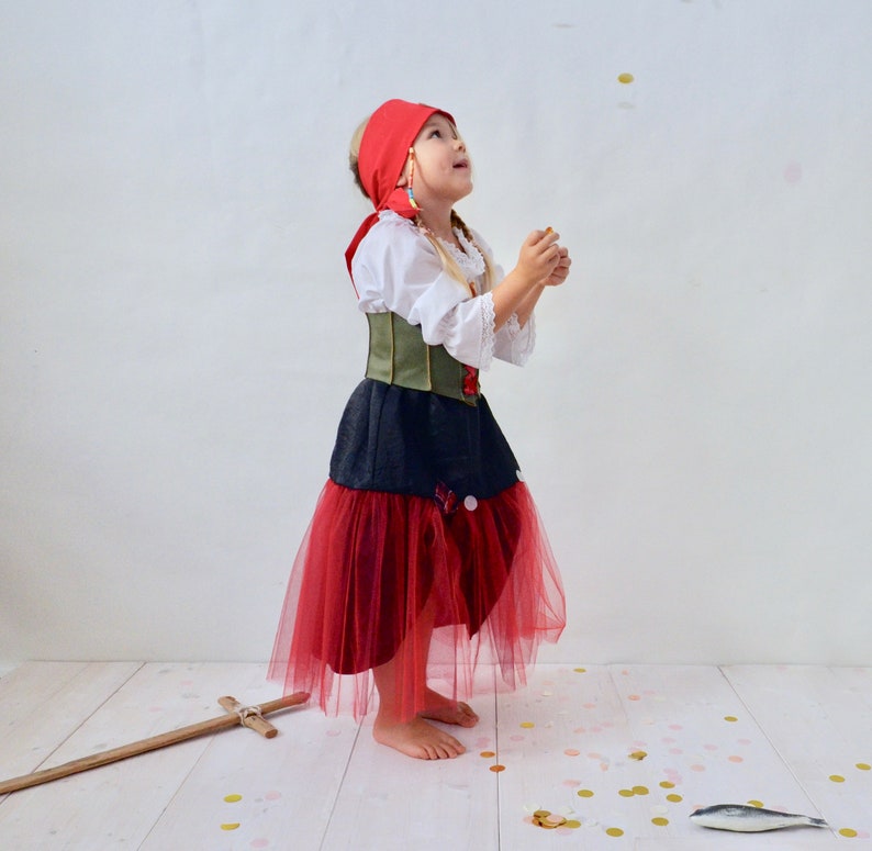 Pirate Girl Skirt Pirate Costume Kids Costume Pirate Skirt Etsy