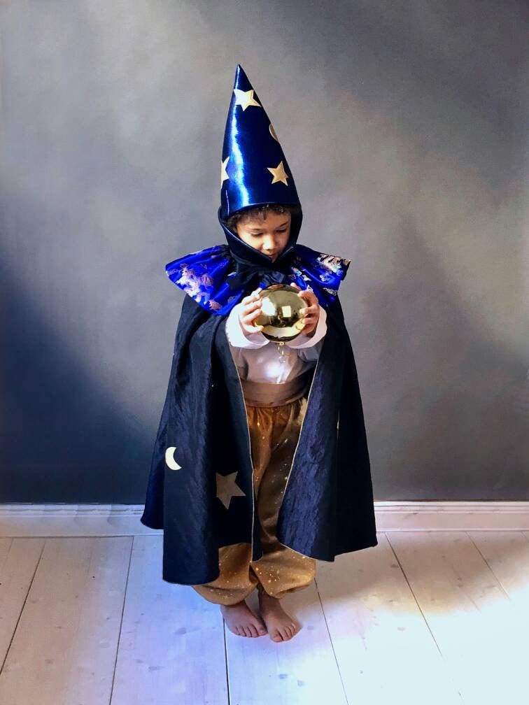 Wizard Costume Magician Magician Halloween Halloween Costume Kids Costume Magician Fortune Teller Children S Carnival Costume
