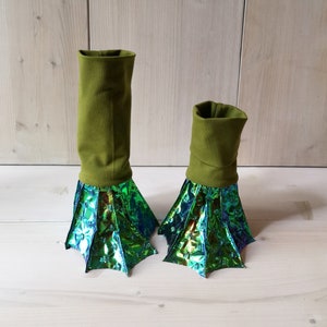 Drachen, Einzelteile zum Drachenkostüm, Dinosaurier, Dinokostüm, Krokodil, Kinderkostüm, Halloween, Karneval, Kinderdrache, Füße / feet