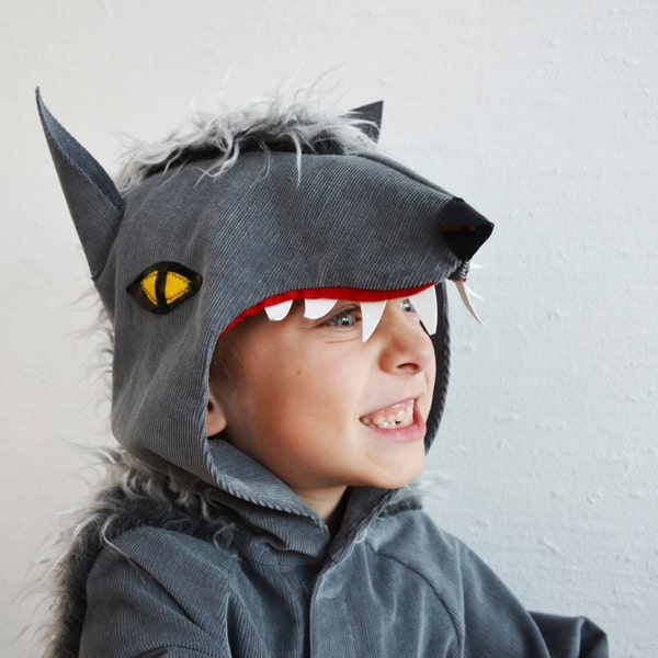 Wolf, Weerwolf, Hond, Halloween, Kinderkostuum, Wolfskostuum, Halloweenkostuum, Hond, Carnaval, Carnaval, Vermomming, Kindercarnaval,