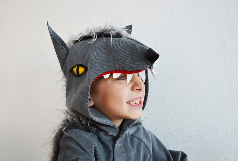 items of the Wolf costume, werewolf, dog, kids costume, Halloween image 1