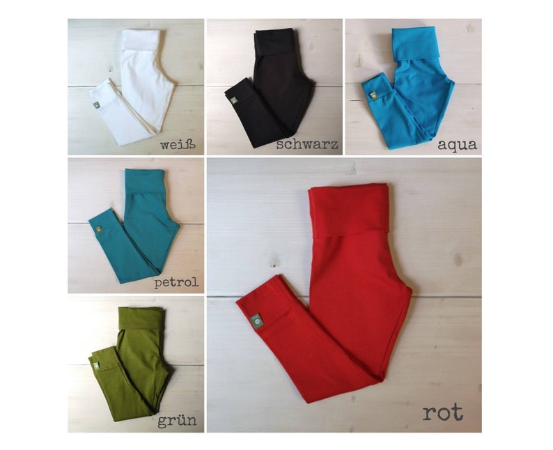 Leggings pants, costume pants in different Leggings, costume trousers, leggings, pants, children pants, various colors, colorful trousers, aqua/türkis