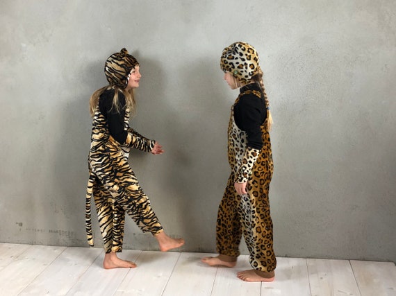 Set Tiger Kostum Hose Mutze Stulpen Tigerhose Etsy