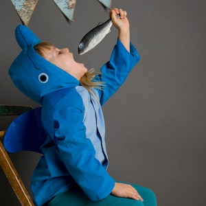 Pièces détachées pour le costume de dauphin, veste de costume, poisson, baleine, baleine bleue, requin, costume, costume d'Halloween, costume d'enfant, déguisement d'Halloween. image 3