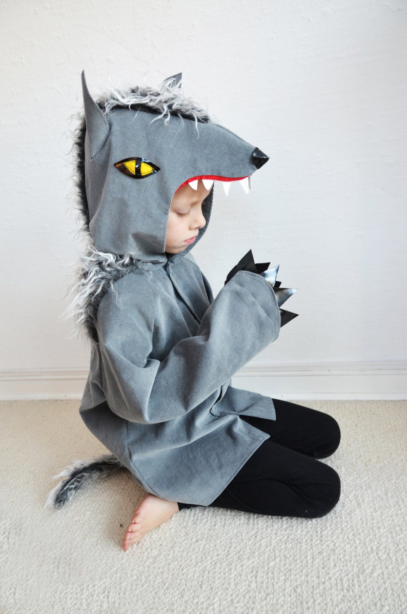 Wolf, Einzelteile zum Wolfkostüm, Werwolf, Hund, Kinderkostüm, Hund, Karneval, Fasching, Verkleidung, Kinderkarneval, Jecken, Bild 5