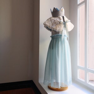 Eiskönigin, Einzelteile zum Kleid, Prinzessinnenkleid, Tüllkleid, Glitzerkleid Kinderkleid,Kinderkostüm, Halloweenkostüm,Halloween, Karneval