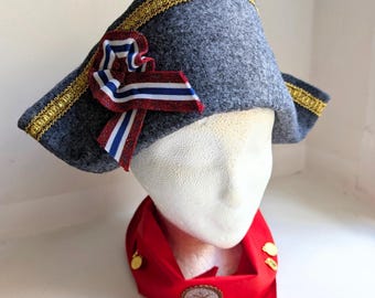 costume hat for the pirate costume, felt hat