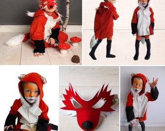 Fuchs, Kinderkostüm Fuchs Kostüm, Fuchs, Verkleidung, Fuchskostüm, Karnevalskostüm, Halloween, Halloweenkostüm, Faschingskostüm für Kinder,