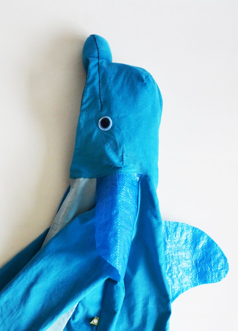 Pièces détachées pour le costume de dauphin, veste de costume, poisson, baleine, baleine bleue, requin, costume, costume d'Halloween, costume d'enfant, déguisement d'Halloween. image 7