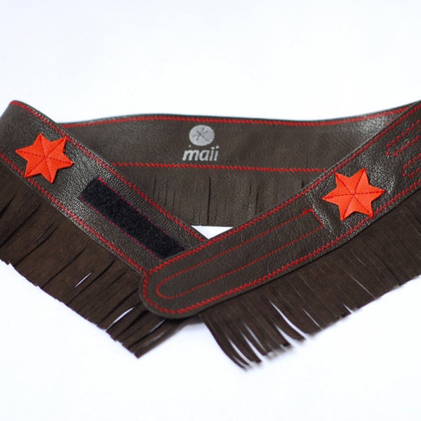 Ceinture de voleur, ceinture à franges, costume d'enfant de voleur, costume de carnaval, costume de déguisement, cowboy, ceinture de cowboy,