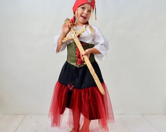 Pirate Girl, Pirate Costume, Children Costume, Pirate Bride, Halloween, Costume Skirt, Disguise, Girls Skirt, Pirate Costume, Girls,Carnival