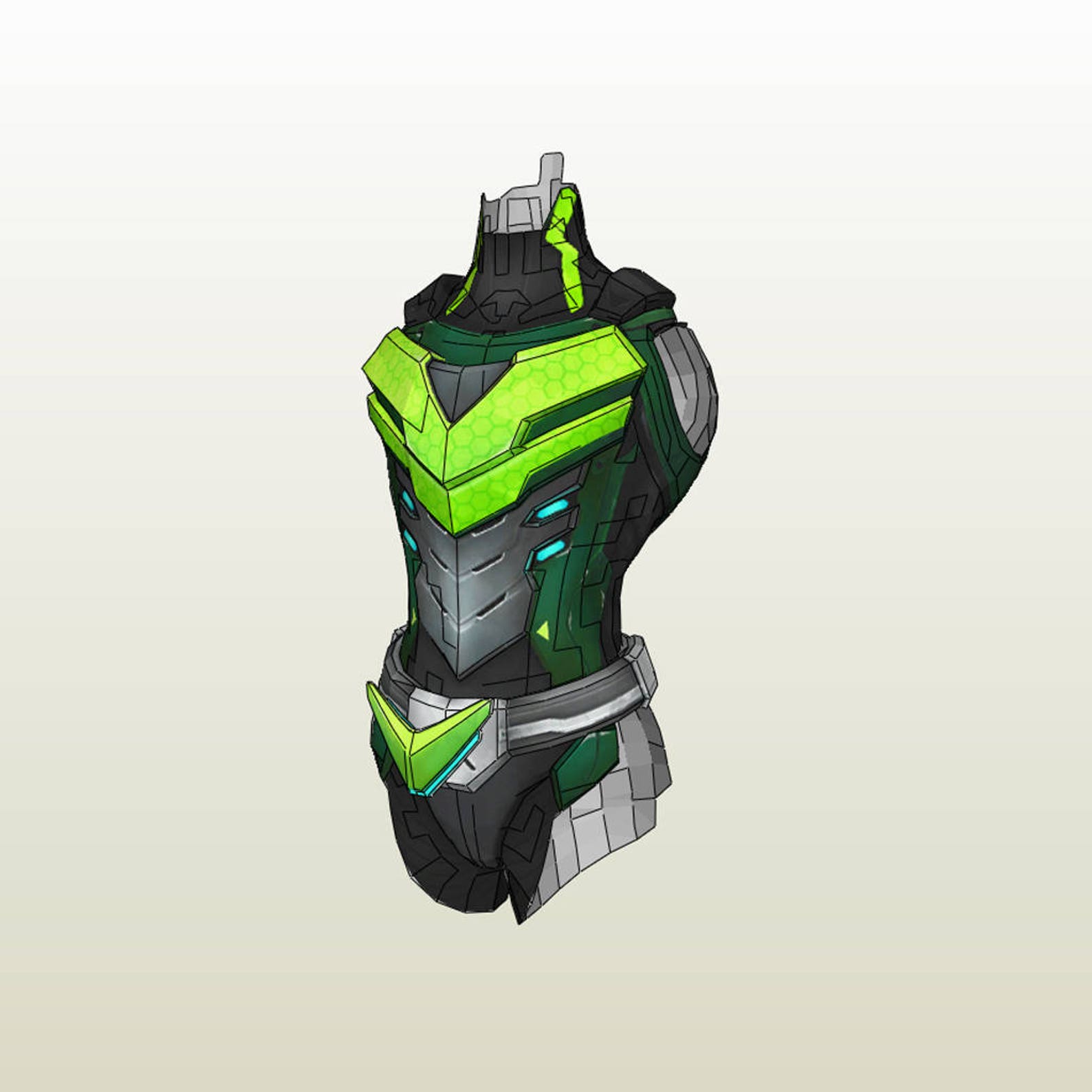 pepakura genji scale pepakura genji scale