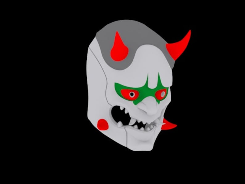 oni genji mask pepakura oni genji mask pepakura