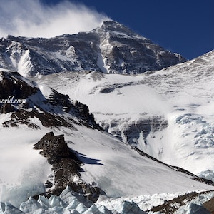 Mt. Everest Tibet Photography, Mount Everest, Mountain Climbing Home Decor, Travel Print, Mountain Print