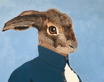 Hamish Hare with Blue Surround