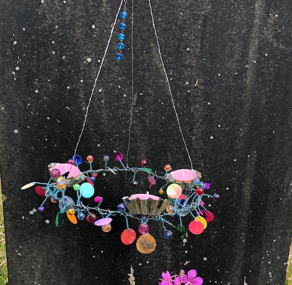Multicoloured Hanging Candelabra