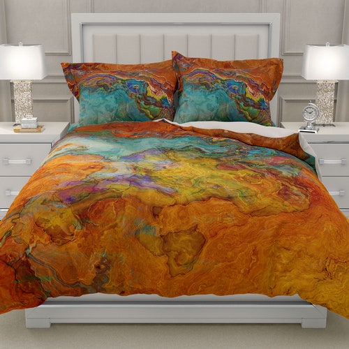 Abstract Art Duvet Cover King Duvet Cover or Queen Duvet Etsy