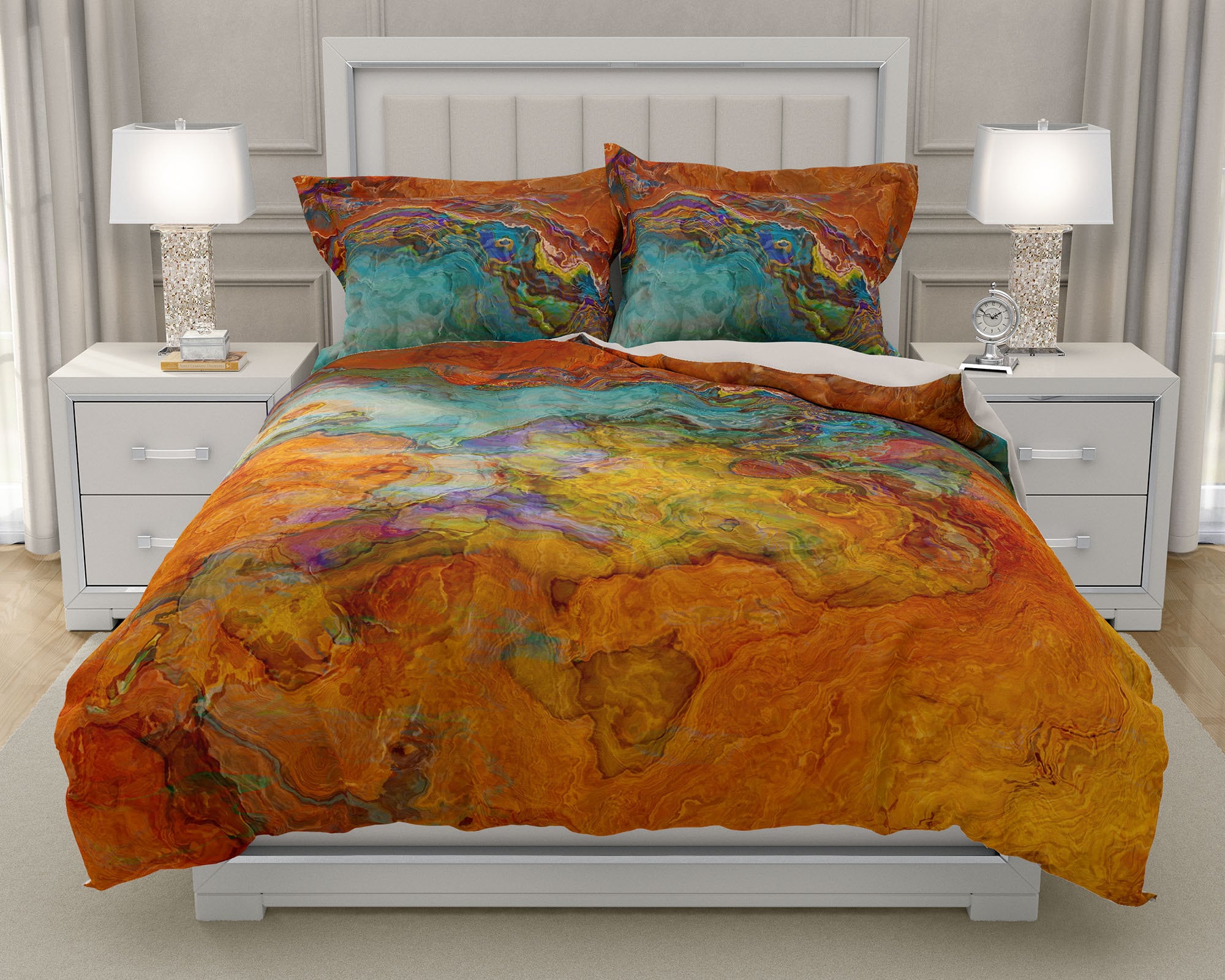 Abstract Art Duvet Cover King Duvet Cover or Queen Duvet Etsy