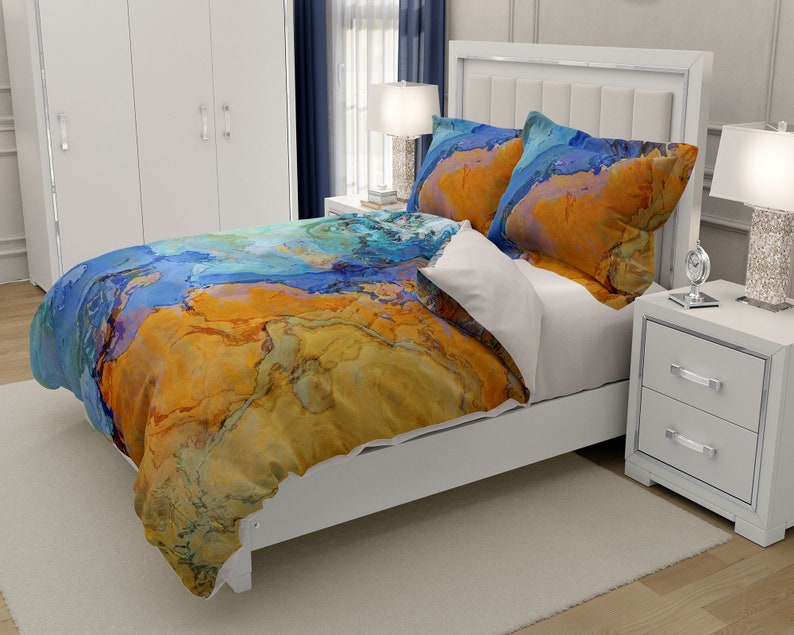 Abstract Art Duvet Cover King Duvet Cover or Queen Duvet - Etsy