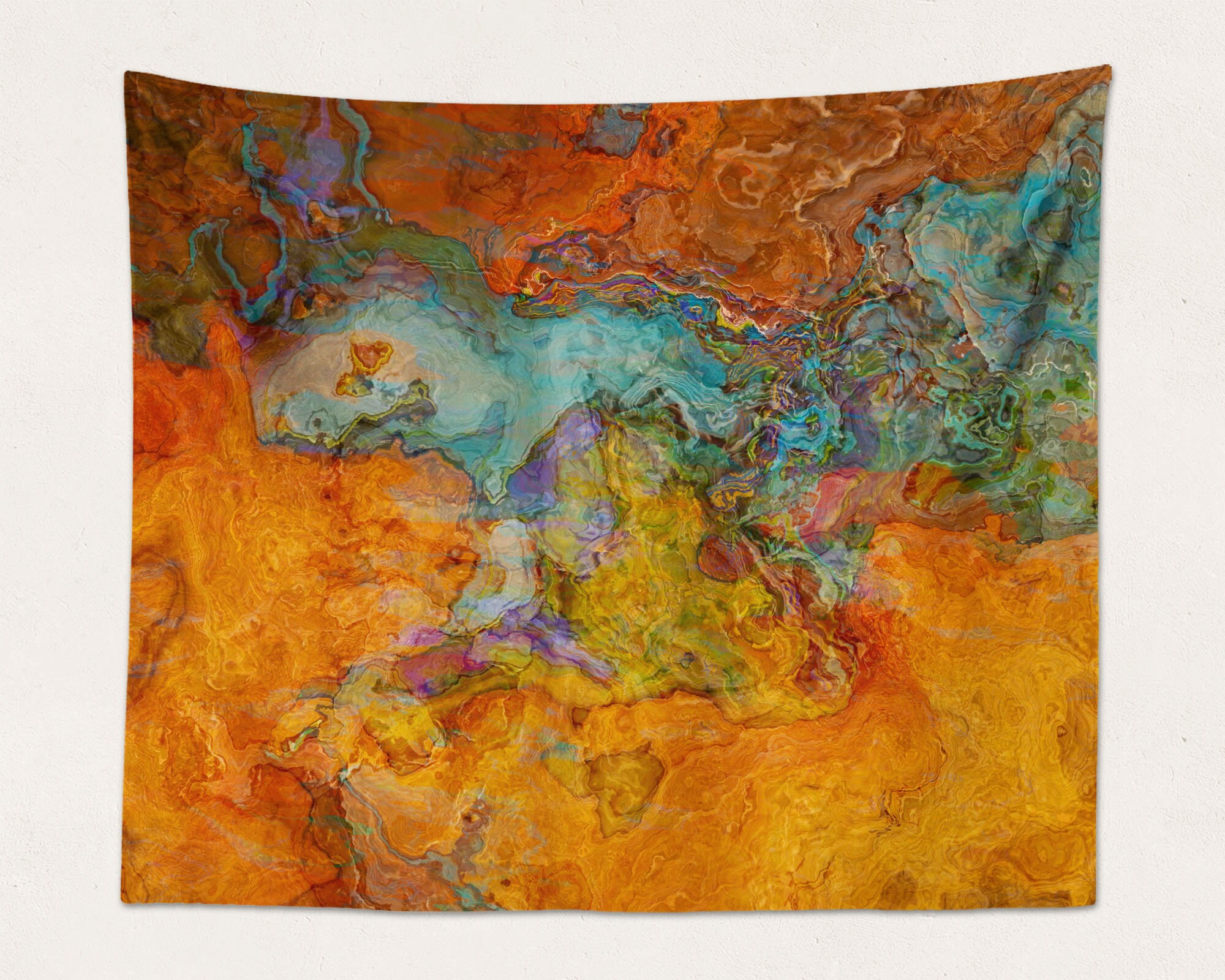 Abstract Art Tapestry Modern Wall Hanging Contemporary Etsy