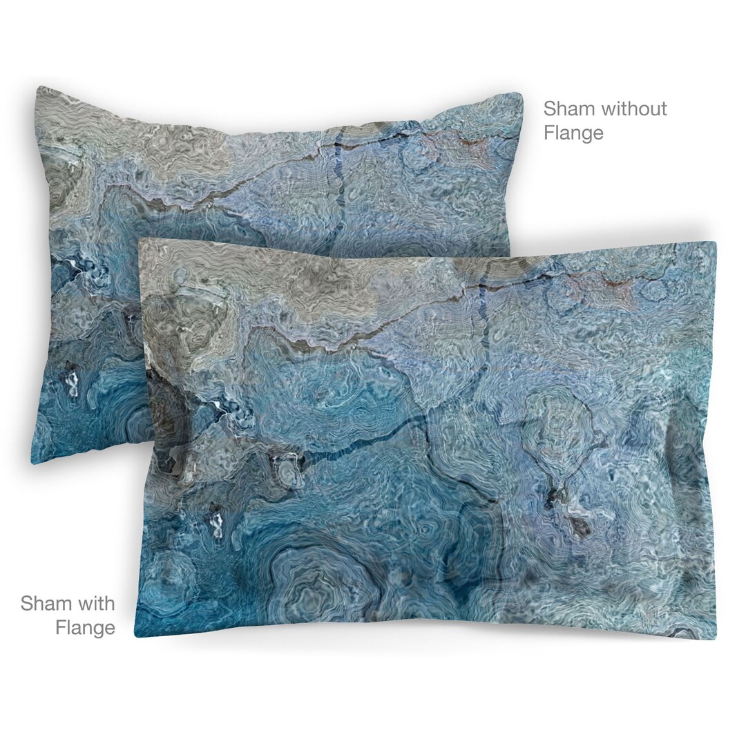 Abstract Art Pillow Sham, Standard or King Pillow Case, Bedroom Sham