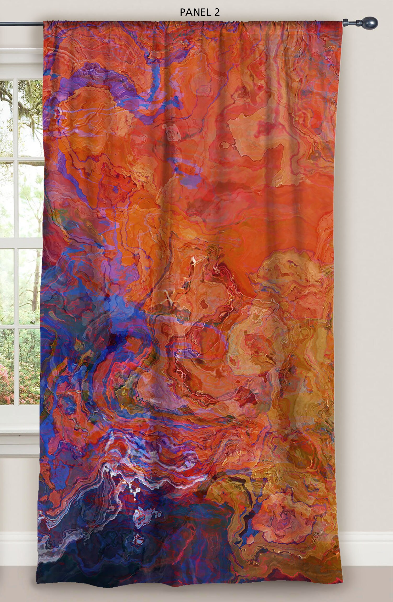 Abstract Art Window Curtain 50x84 Panels Blackout Drapes - Etsy