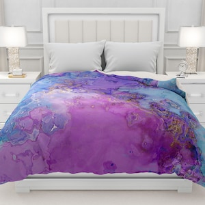 Abstract Art Duvet Cover: Silky Microfiber Bedding - Becoming - Etsy