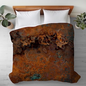 Abstract Art Duvet Cover: Silky Microfiber Bedding - Unanswered