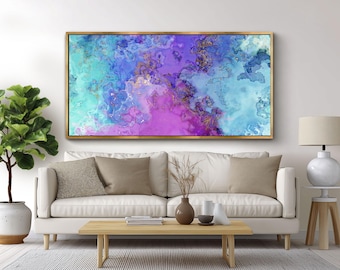 Large Abstract Canvas Print: Contemporary Painting, Modern Giclee Wall Art, Optional Frame - Becoming