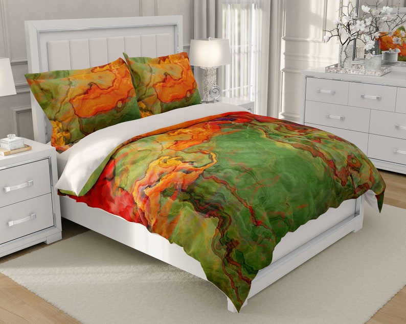 Abstract Art Duvet Cover King Duvet Cover Queen Duvet Cover Etsy