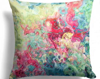 Abstract Art Pillow Cover: Decorative Throw Cushion - Clarity