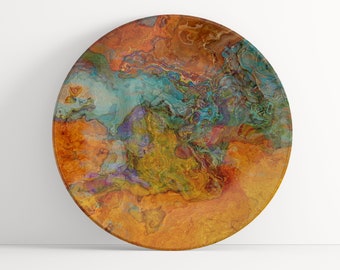 Abstract Art Plate: Unbreakable Indoor/Outdoor Dinnerware - High Desert
