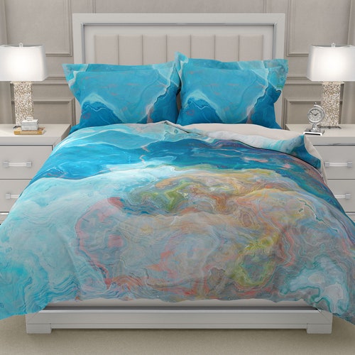 Abstract Art Duvet Cover King Duvet Cover or Queen Duvet Etsy