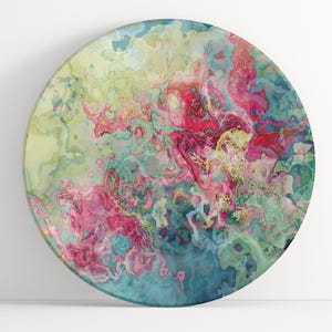 Abstract Art Plate: Unbreakable Indoor/Outdoor Dinnerware - Clarity