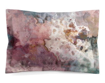 Abstract Art Pillow Sham: Cotton or Microfiber Bedding, Standard or King - Seraglio