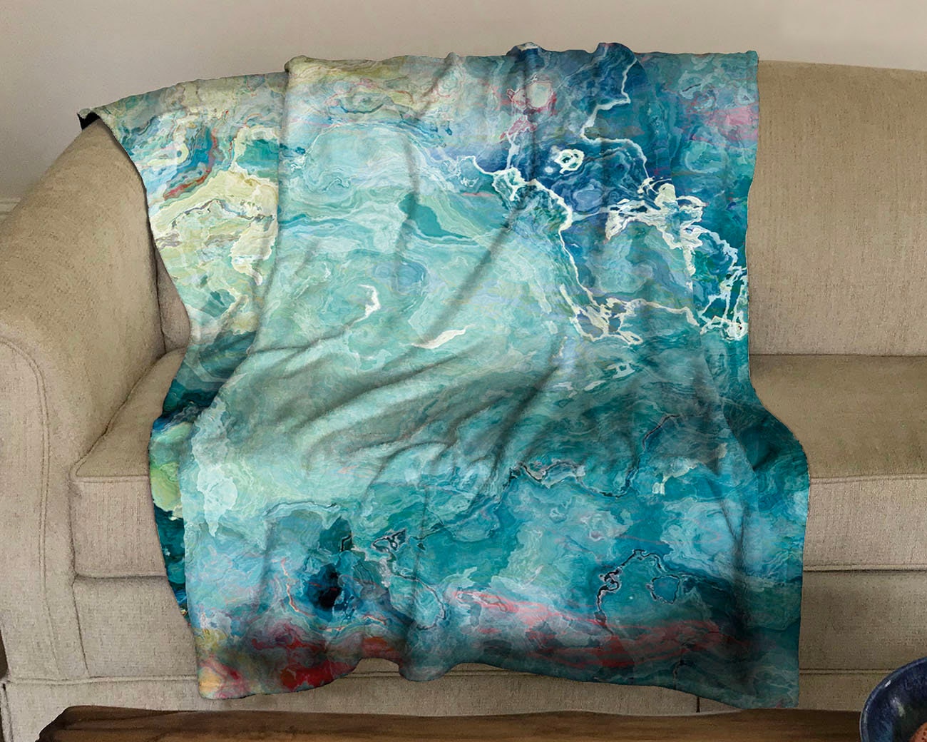 Abstract Art blanket throw plush fleece throw 50x60 60x80 Etsy