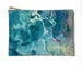 Aqua Art Makeup Bag, Pencil Case or Cosmetic Bag, Abstract Art Make Up Pouch for Bridesmaid Gift, Cool As a Cucumber 