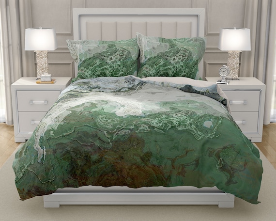 Duvet Cover With Abstract Art King Duvet Cover Or Queen Duvet Etsy