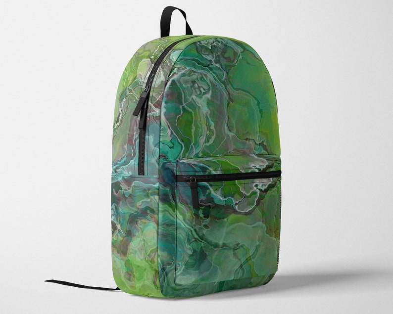Modern Satchel Contemporary School Rucksack Adjustable Ergonomic Padded Shoulder Straps Laptop Pouch Abstract Art Backpack Speculation