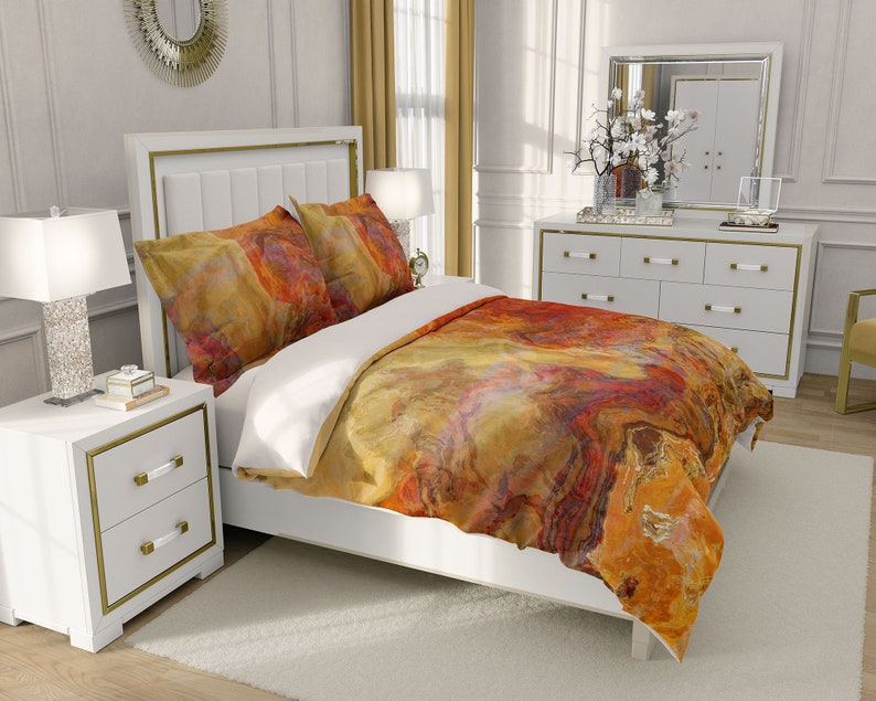 Duvet Cover With Abstract Art King Duvet Cover or Queen Duvet Etsy