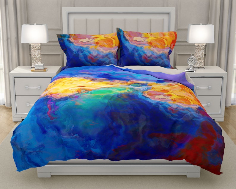 Abstract Art Duvet Cover King Duvet Cover or Queen Duvet Etsy