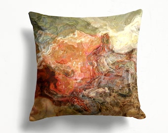 Abstract Art Pillow Cover: Decorative Throw Cushion - Firestarter
