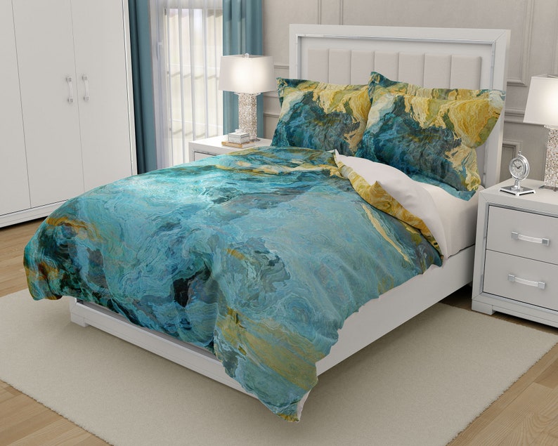 Duvet Cover With Abstract Art King Duvet Cover or Queen Duvet - Etsy