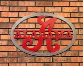 Crimson Tide Wall Hanging - Large Roll Tide Sign - Crimson Tide Decor - Roll Tide Decor - Alabama University - Alabama Dorm Room Decor - UA
