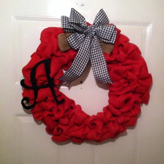 Everyday Wreath - Front Door Wreath - Roll Tide - Crimson Tide - SEC Football - SEC - Sports Wreath - Alabama - Bear Bryant - Nick Saban