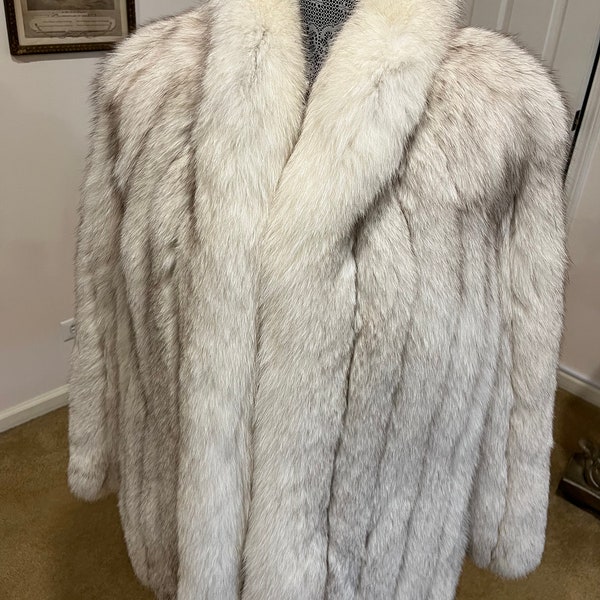 Blue Fox Fur Coat Etsy blue-fox-fur-coat-etsy