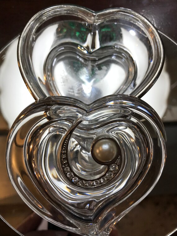 Lenox Crystal heart shaped jewerly trinket box,si… - image 3