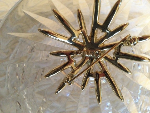 Vintage 1960s Emmons Starburst brooch, with stimu… - image 4