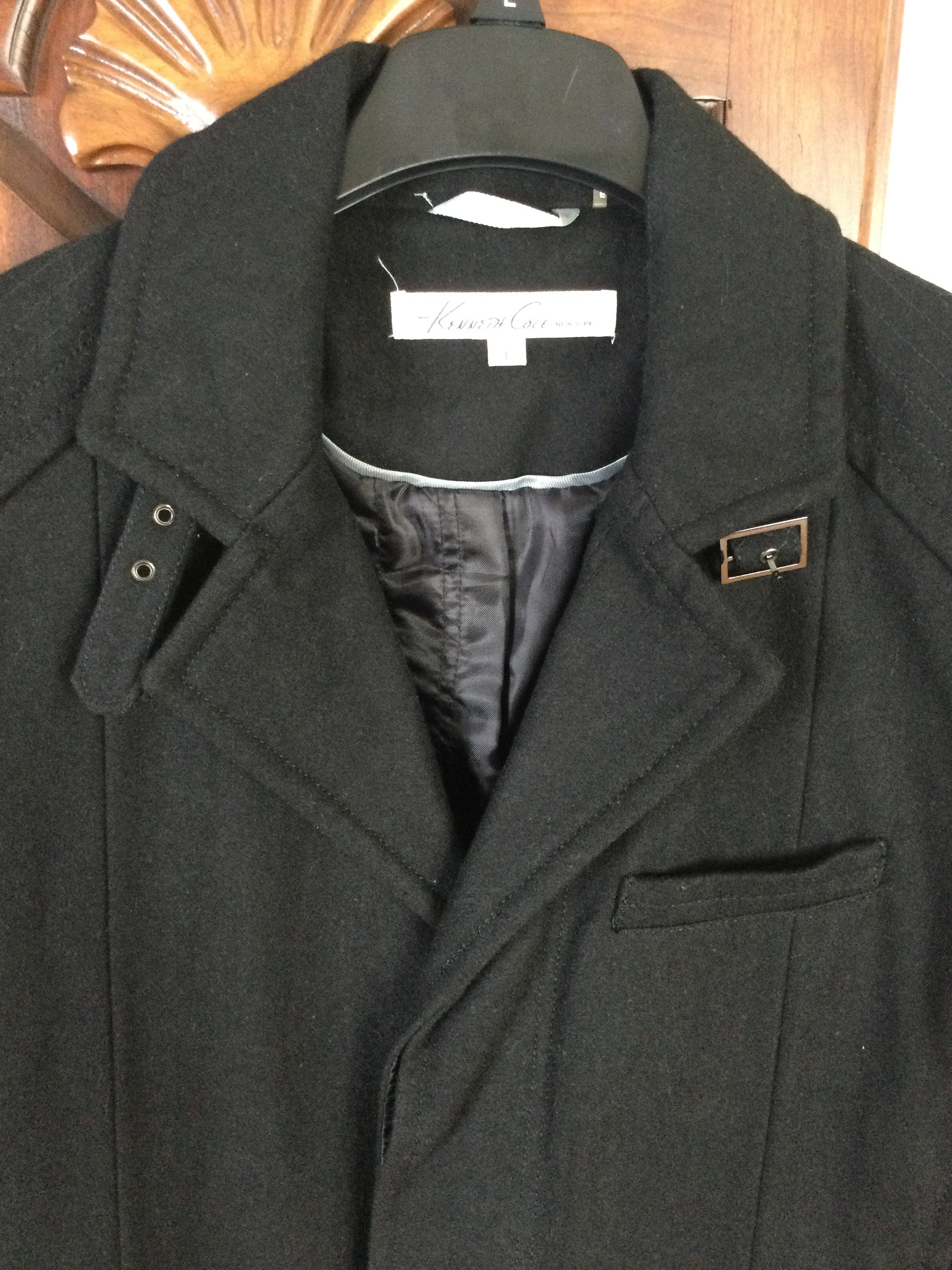 Vintage Mens Black Wool Blend Lined Stylish Jacket coat Never Been Worn Kenneth Cole New York. Etsy