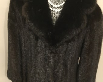 Natural ranch mink fur coat , Beautiful, genuine long rich dark brown mink fur coat this coat is so  soft and rich looks gorgeous mink..